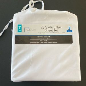 MainStays Twin sheet set